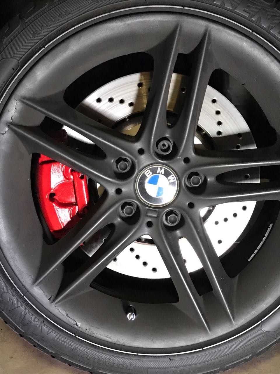 Z4M Brake Caliper Plastidip Red BMWFanatics