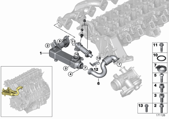 Thermostat for EGR cooling